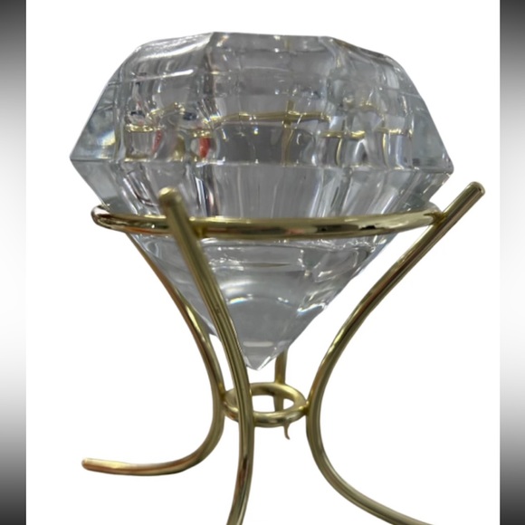 Partylite 24% lead crystal votive candle holder with base - Picture 4 of 5